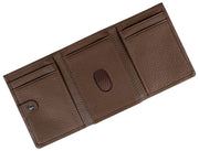 Cartera con tarjetero triple Dents Aire - Marrón chocolate