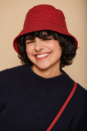 Gorro de pescador Hindbag Bob - Rojo terracota