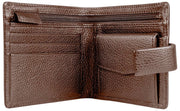 Cartera plegable Dents Aire Coin - Marrón chocolate