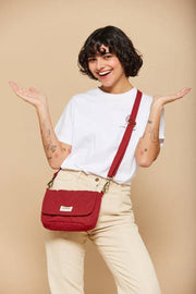 Hindbag Margault Bolso De Hombro Acolchado - Terracota Rojo