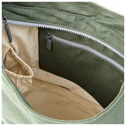 Bolso de hombro grande de lona de algodón Roka Hoxton - Verde Willow