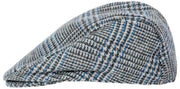 Gorra plana de tweed Stanwick de Dents - Azul