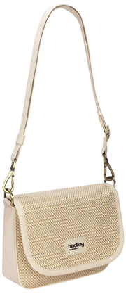 Bolso de hombro tejido Hindbag Margault - Beige nude