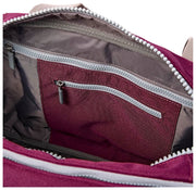 Bolso de viaje pequeño Roka Gatwick de lona reciclada - Rojo lacado cereza