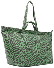Bolso tote extragrande de lona de algodón Roka Marylebone - Verde alcachofa