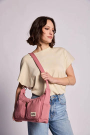 Hindbag Emile Bolso de hombro con múltiples bolsillos - Rosa rubor