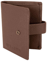 Cartera plegable con tarjetero Dents Aire - Marrón chocolate