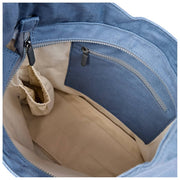 Bolso de hombro grande de lona de algodón Roka Hoxton - Azul Aviación