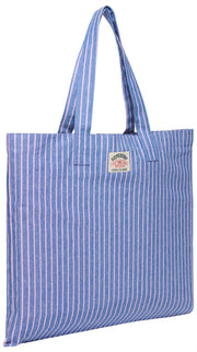 Superdry & Co Bolso tote Oxford a rayas - Broker Navy/Pink Stripe