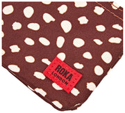 Cartera pequeña Roka Carnaby de lona reciclada - Mancha marrón