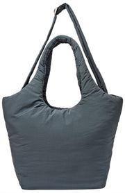 Bolso de hombro Roka Oxford mediano Taslon - Gris Cuervo