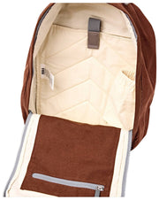 Mochila pequeña Roka Hampton de lona de algodón - Lindt Brown