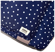 Bolso de viaje Roka Gatwick mediano de lona reciclada - Lunares azul marino