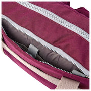 Bolso de viaje pequeño Roka Gatwick de lona reciclada - Rojo lacado cereza