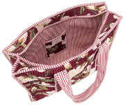 Bolso tote de terciopelo Serendipity de Elie Beaumont - Magnolia burdeos