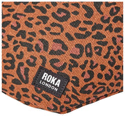 Riñonera Roka Mill Hill de lona de algodón - Mini Leopard Brown