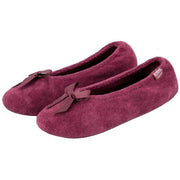 isotoner-terry-ballerina-slippers---burgundy-34523308