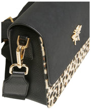 Alice Wheeler London Bolso bandolera Highbury - Negro/Leopardo