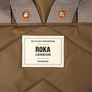 Mochila Roka Canfield B mediana de nailon reciclado - Verde militar