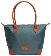 Bolso tote mediano Shoreditch de Alice Wheeler London - Verde azulado