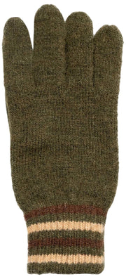 Guantes de punto acanalado Dents Salcombe - Verde oliva