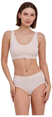 Falke Daily Comfort - Pack de 2 bralettes tipo corpiño - Azul/Beige