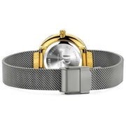 Reloj de pulsera Amelia de diseño danés - Gris ondulado