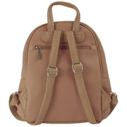 David Jones Front Pocket Backpack - Taupe Beige