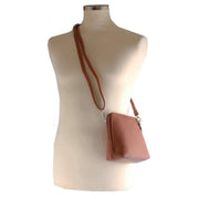 David Jones Square Cross Body Bag - Tan