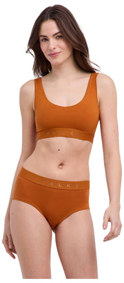 Falke Daily Comfort - Pack de 2 bralettes tipo corpiño - Rosa/Naranja