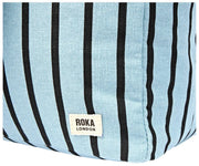 Roka Sloane Bolso de hombro mediano de lona de algodón - Rayas azules