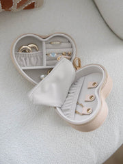 Joyero de viaje Stackers Heart - Rafia rubor