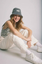 Gorro de pescador Hindbag Bob - Denim Grey