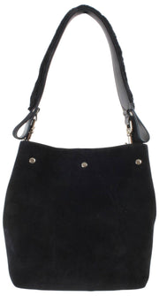 Vivienne Westwood Bolso de hombro pequeño Lottie de ante - Negro