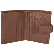 Cartera plegable con tarjetero Dents Aire - Marrón chocolate