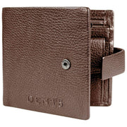 Cartera plegable Dents Aire Coin - Marrón chocolate