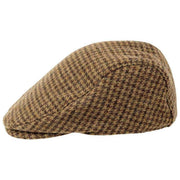 Gorra plana Dents Blashford Tweed - Castaño Marrón