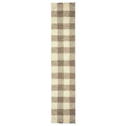 Bufanda Dents Buffalo Check Boucle - Marfil Blanco/Beige