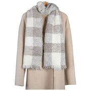 Bufanda Dents Buffalo Check Boucle - Marfil Blanco/Beige