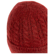 Gorro Beanie de punto trenzado Dents - Burdeos