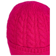 Gorro Beanie de punto trenzado Dents - Rosa Fucsia