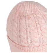 Gorro Beanie de punto trenzado Dents - Rosa pálido