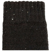 Guantes Dents Chevron Knit Con Lentejuelas - Negro