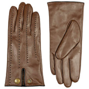 Guantes de cuero con pantalla táctil Colette Dents - Marrón castaño