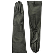 Guantes de cuero Demi Long Dents - Negro