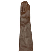 Guantes de cuero Demi Long Dents - Marrón castaño