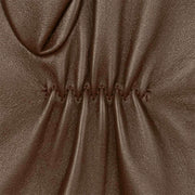 Guantes de cuero Demi Long Dents - Marrón castaño