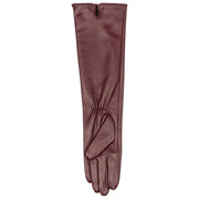 Guantes de cuero Demi Long Dents - Damson Borgoña