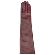Guantes de cuero Demi Long Dents - Damson Borgoña