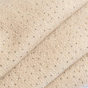 Bufanda brillante con adornos Dents - Beige almendra